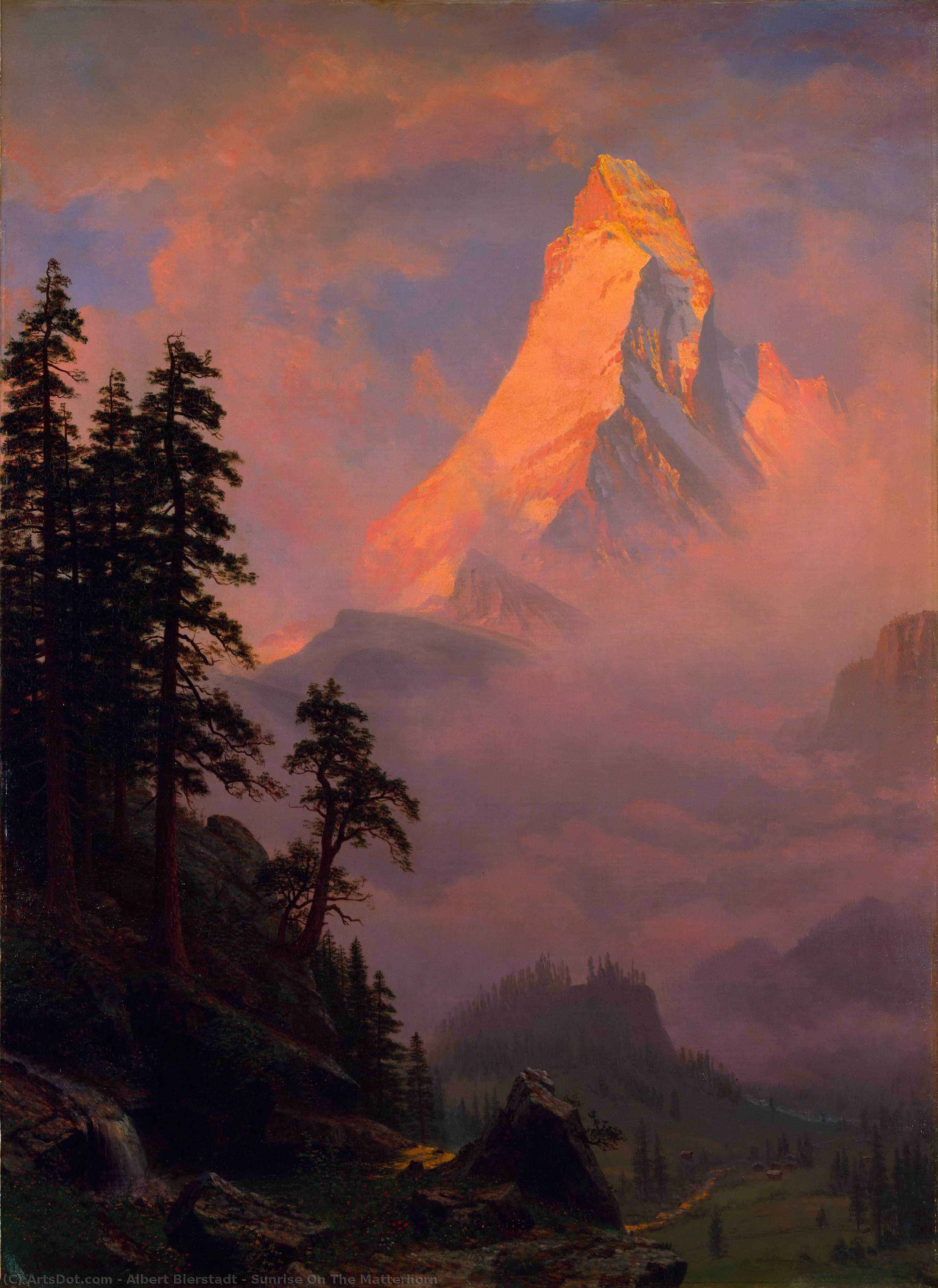 Sunrise On The Matterhorn — Albert Bierstadt