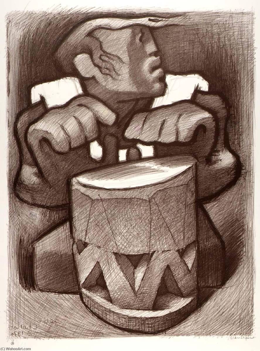 Hawaiian Drummer — Jean Charlot