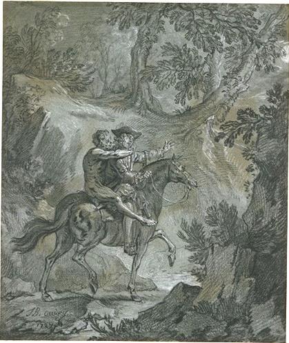Fate Attacked By A Madman — Jean-baptiste Oudry