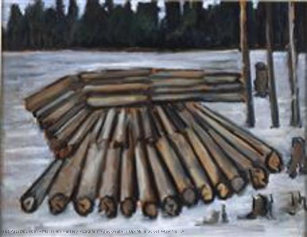 Log Jam (backwaters Up Millinocket Way No. 3) — Marsden Hartley