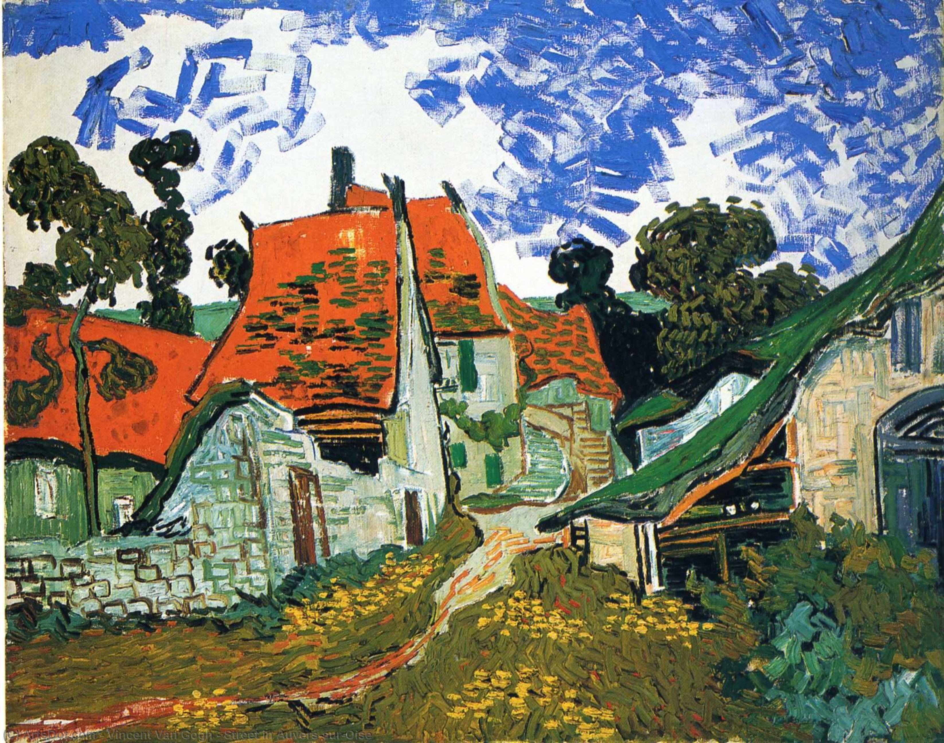 Street In Auvers-sur-oise — Vincent Willem Van Gogh