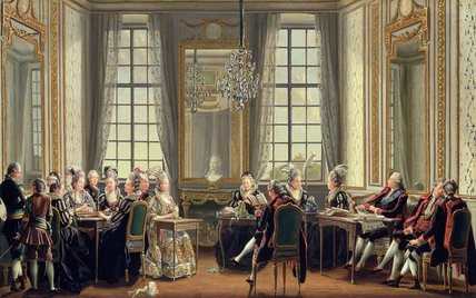 Conversation At Drottningholms Palace, — Pehr Hilleström