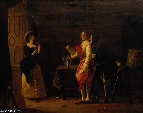 Slender, With The Assistance Of Shallow, Courting Anne Page — Charles Robert Leslie
