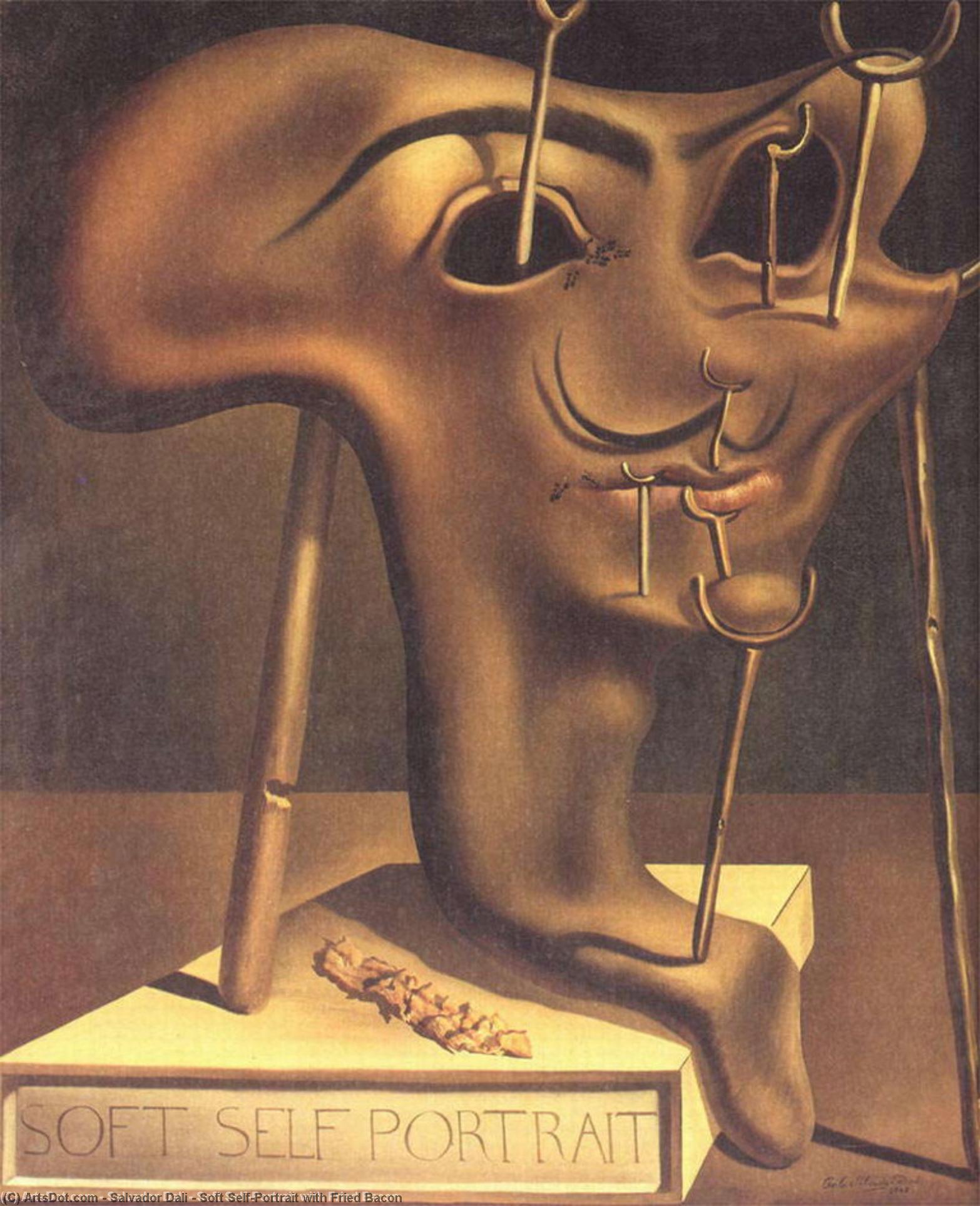 Soft Self-portrait With Fried Bacon — Salvador Dalí