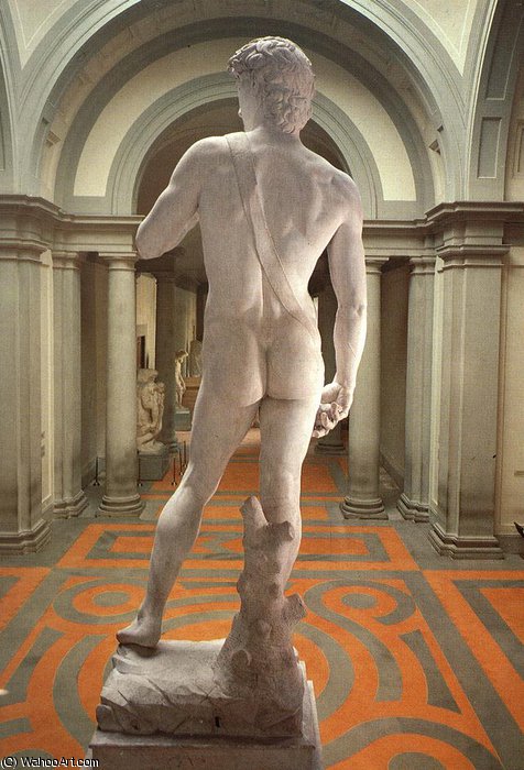 David - David (rear View) — Michelangelo Buonarroti