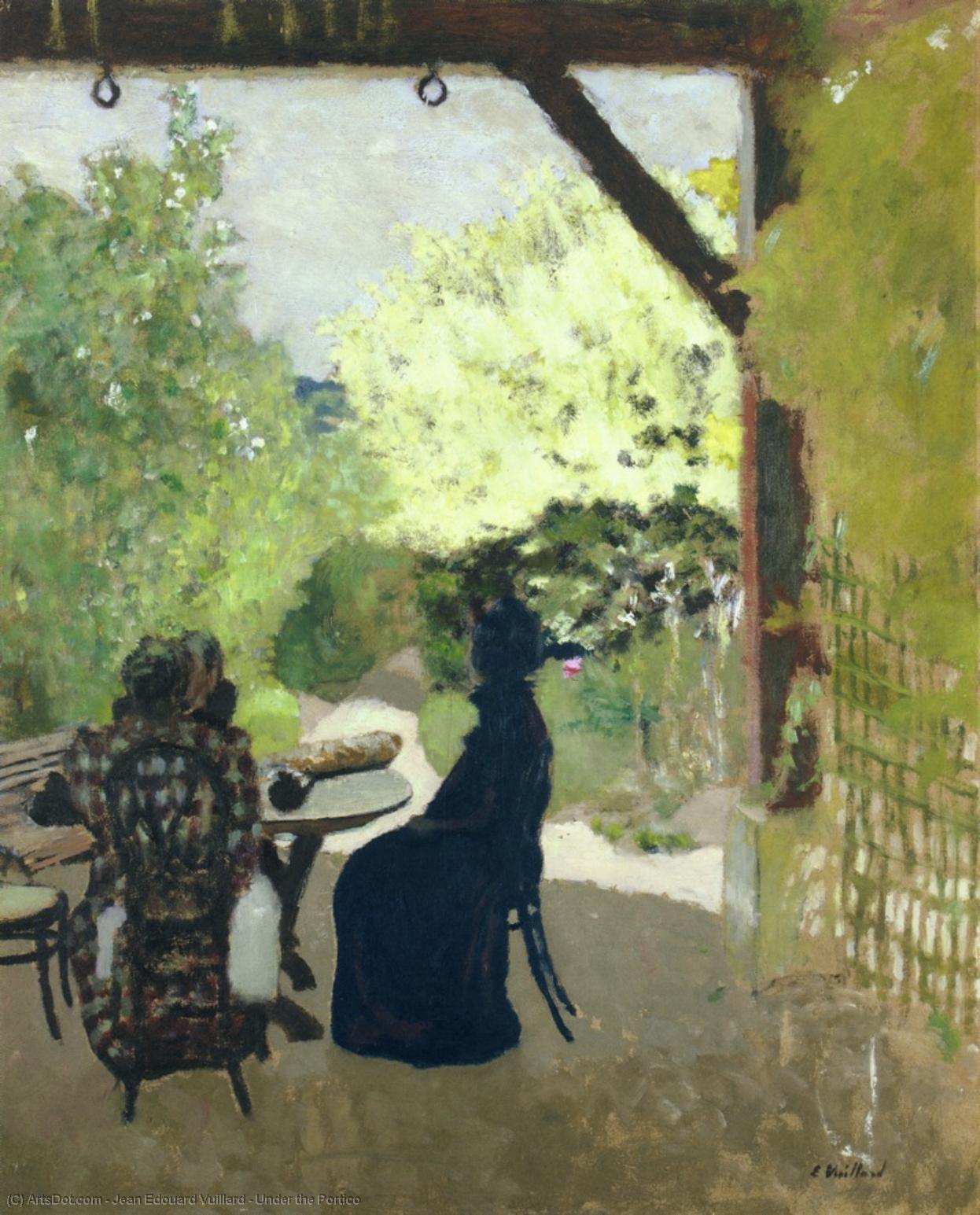 Under The Portico — Jean-édouard Vuillard