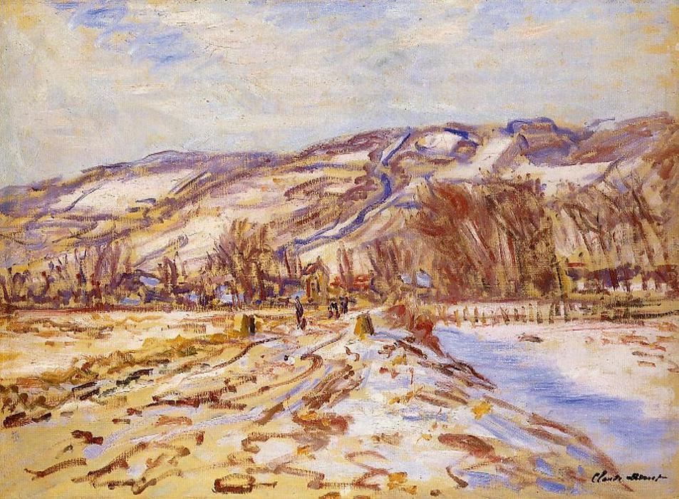 Winter At Giverny — Claude Monet