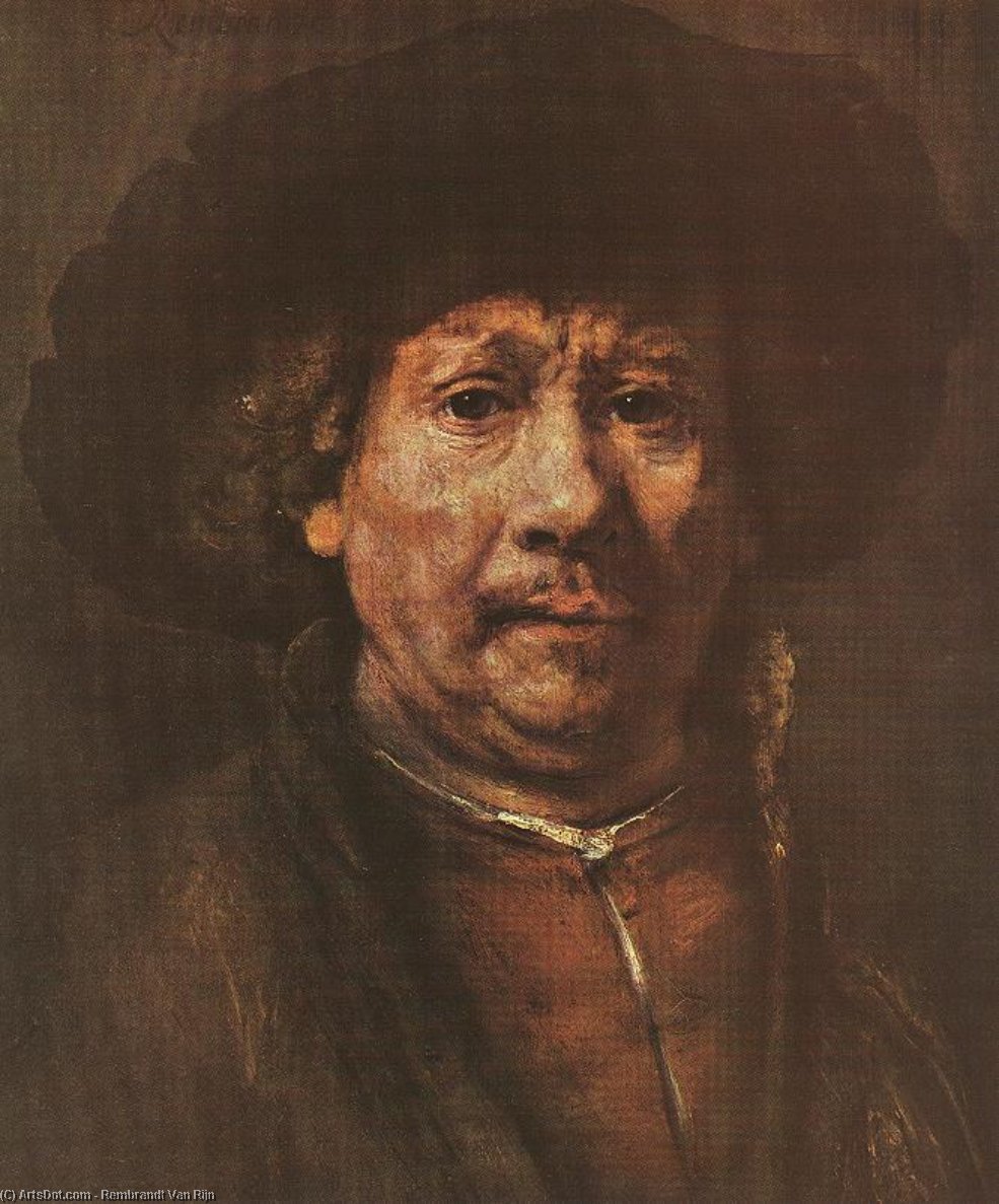 Selfportrait Kunsthistorisches Museum, Vie — Rembrandt Van Rijn