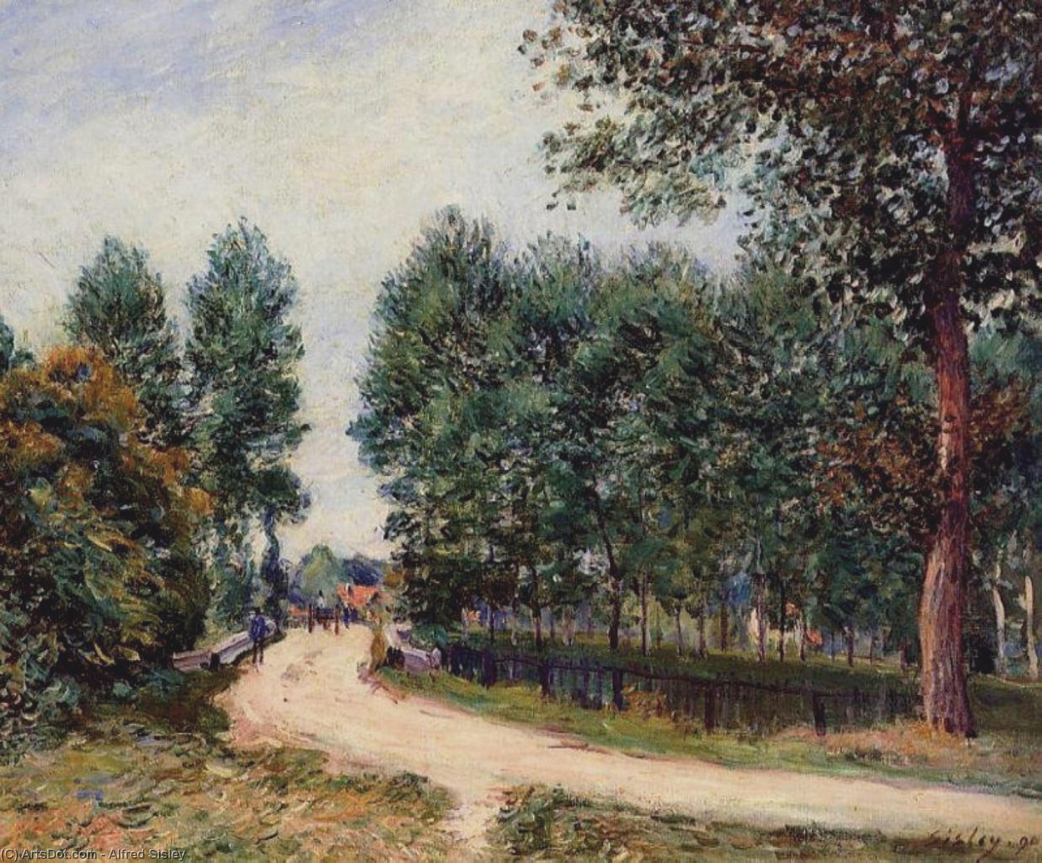 The Path From Saint Mammes, Morning — Alfred Sisley