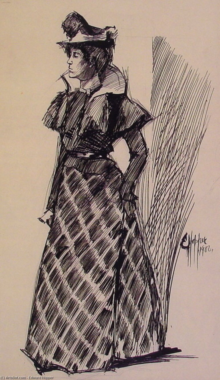 Study Of A Standing Woman — Edward Hopper