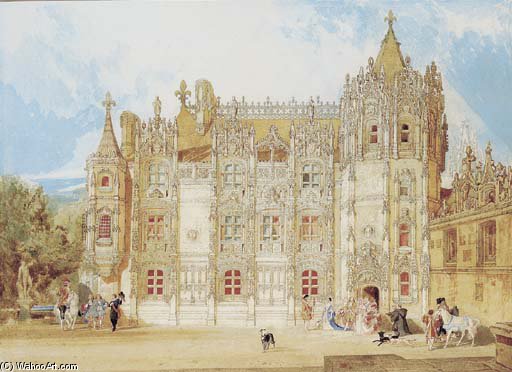 Abbatial House, Abbey Of St Ouen, Rouen — John Sell Cotman