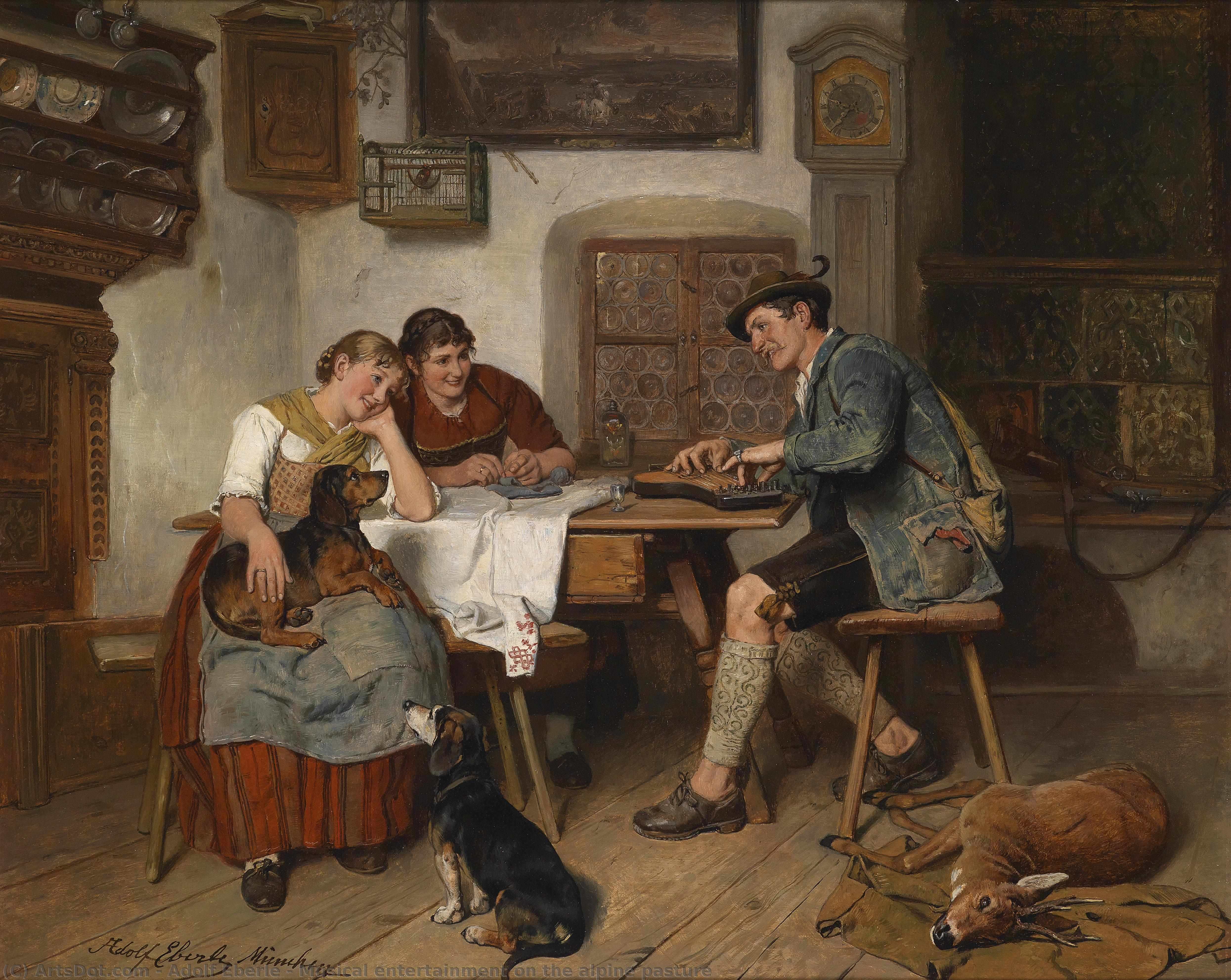 Musical Entertainment On The Alpine Pasture — Adolf Eberle