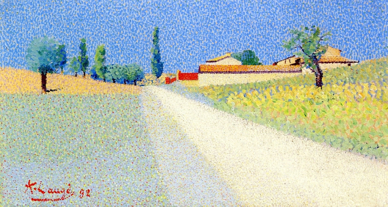 Road In Champagne, (1898) — Achille Laugé