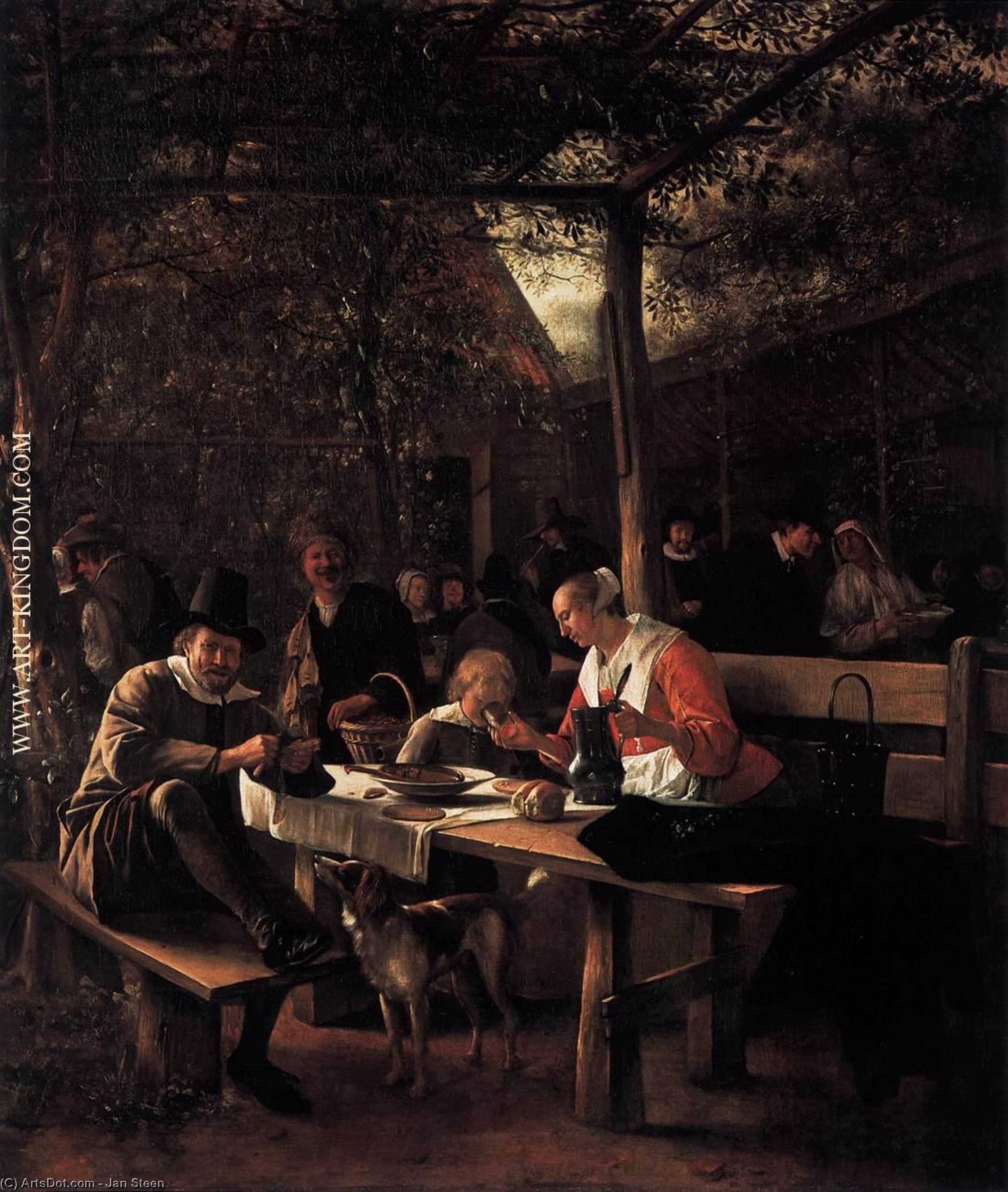Tavern Garden — Jan Havickszoon Steen