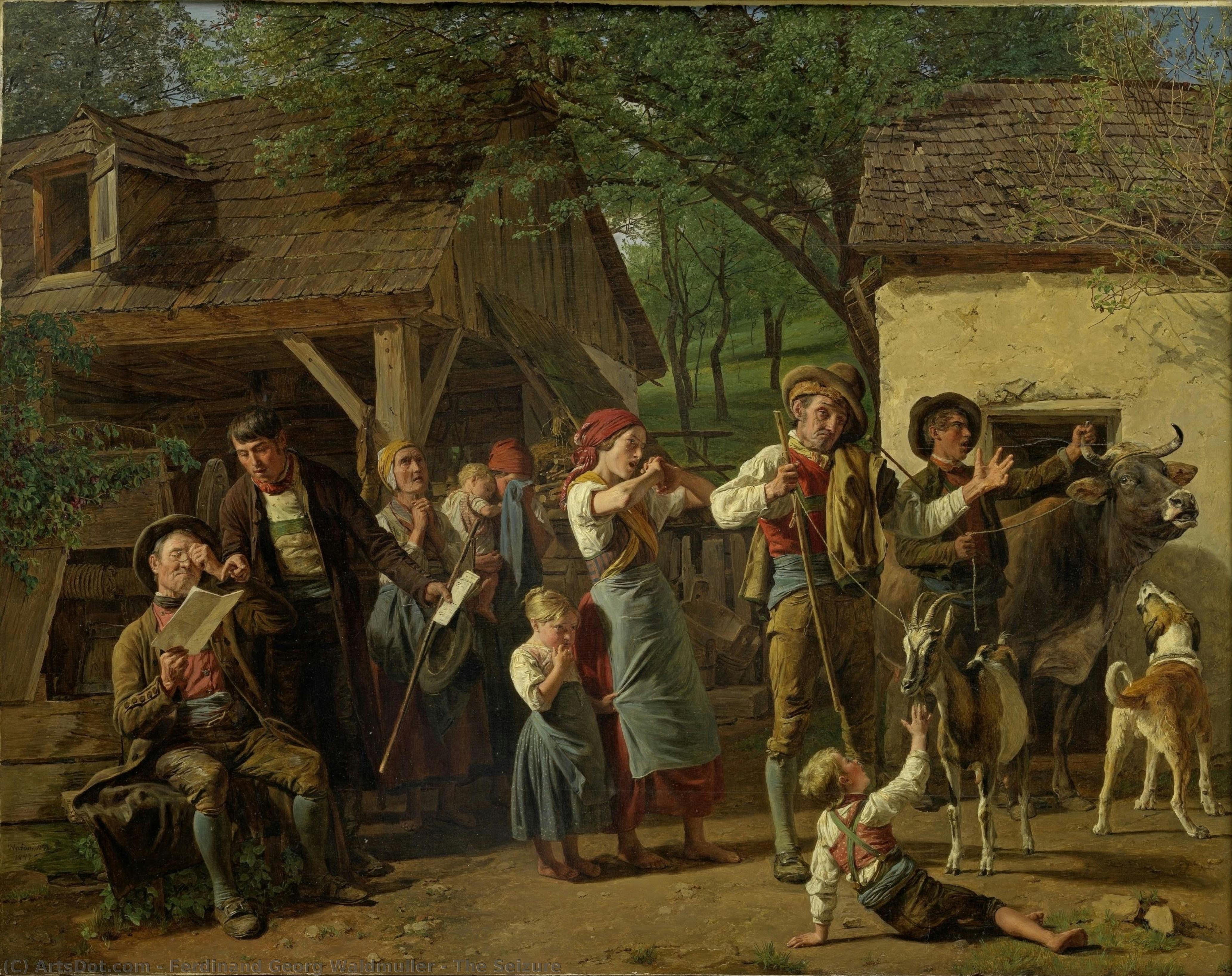 The Seizure — Ferdinand Georg Waldmüller