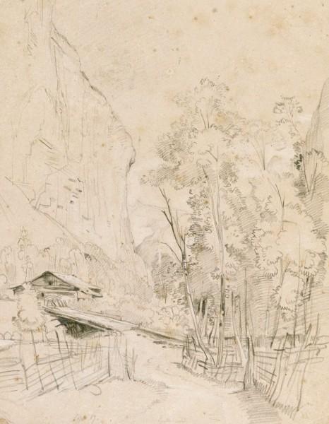 View At Lauterbrunnen In The Swiss Alps — John Frederick Lewis
