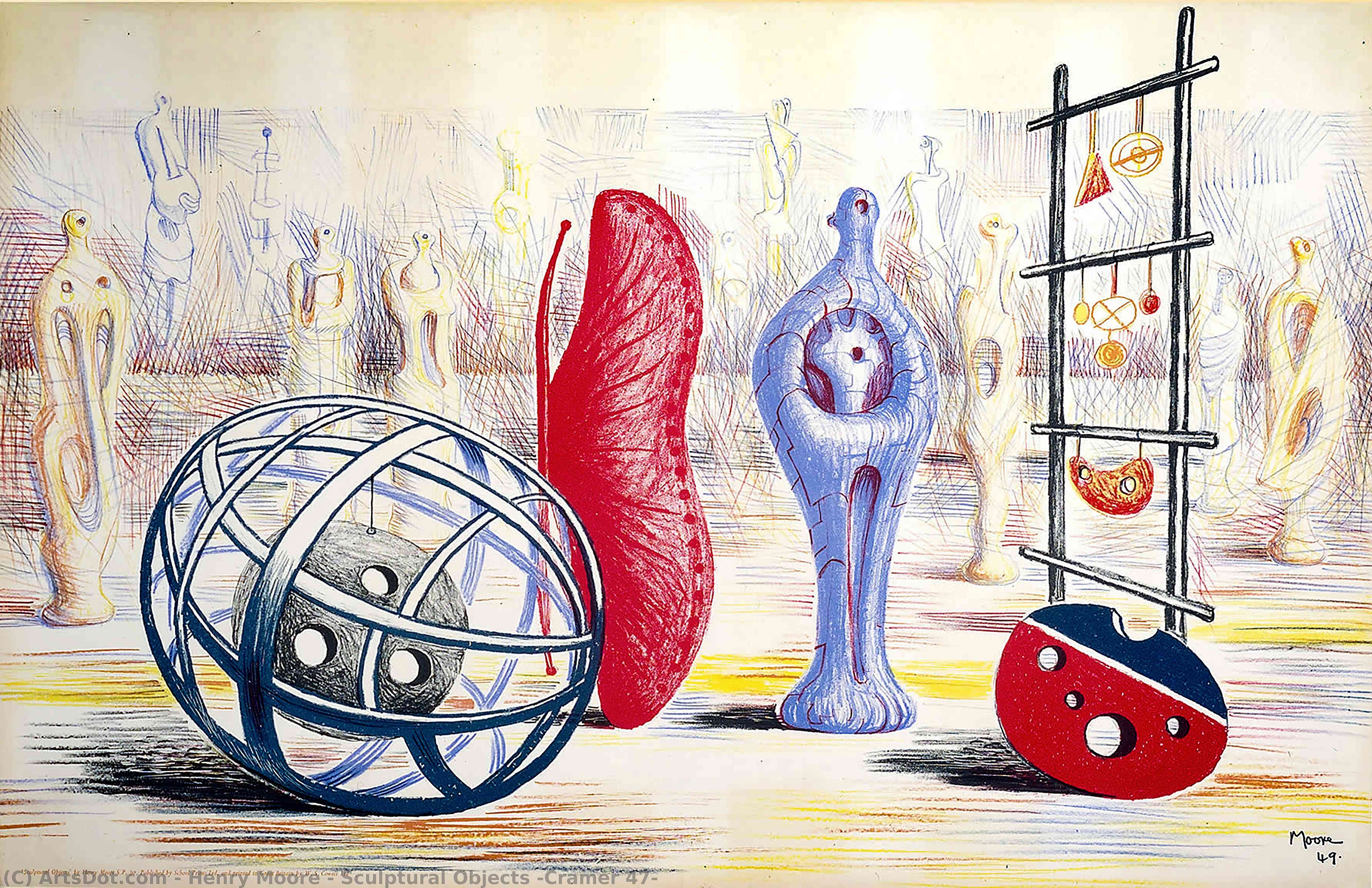 Sculptural Objects (cramer 47) — Henry Moore