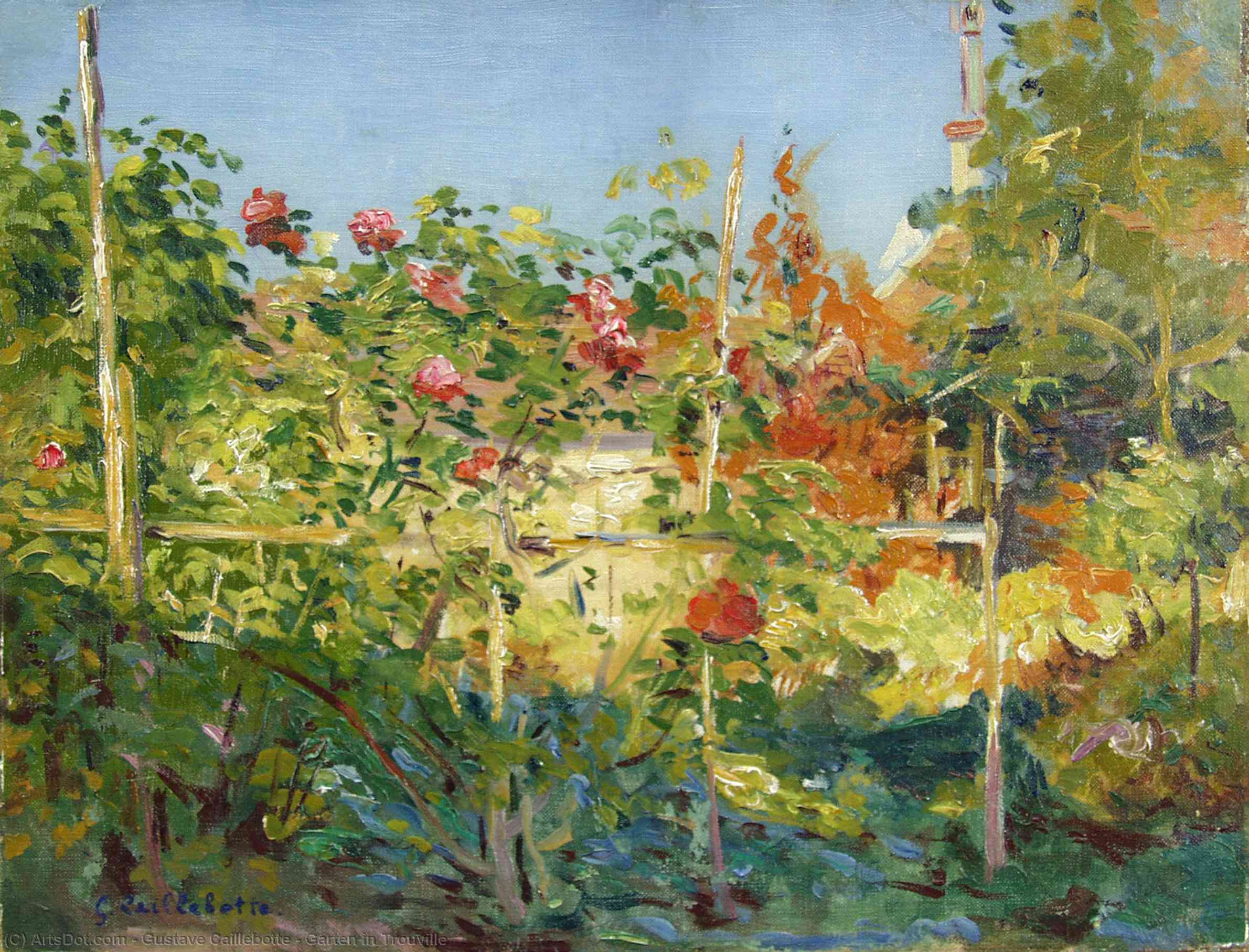 Garten In Trouville — Gustave Caillebotte