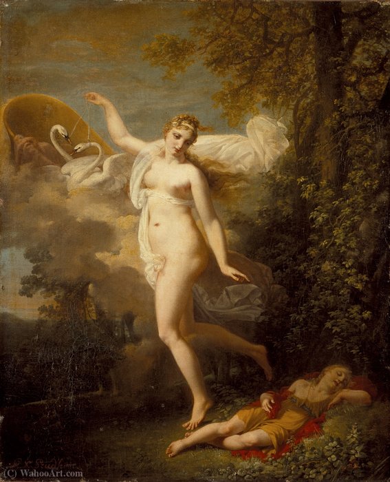 Venus And A Sleeping Cupid — Jean Baptiste Mallet