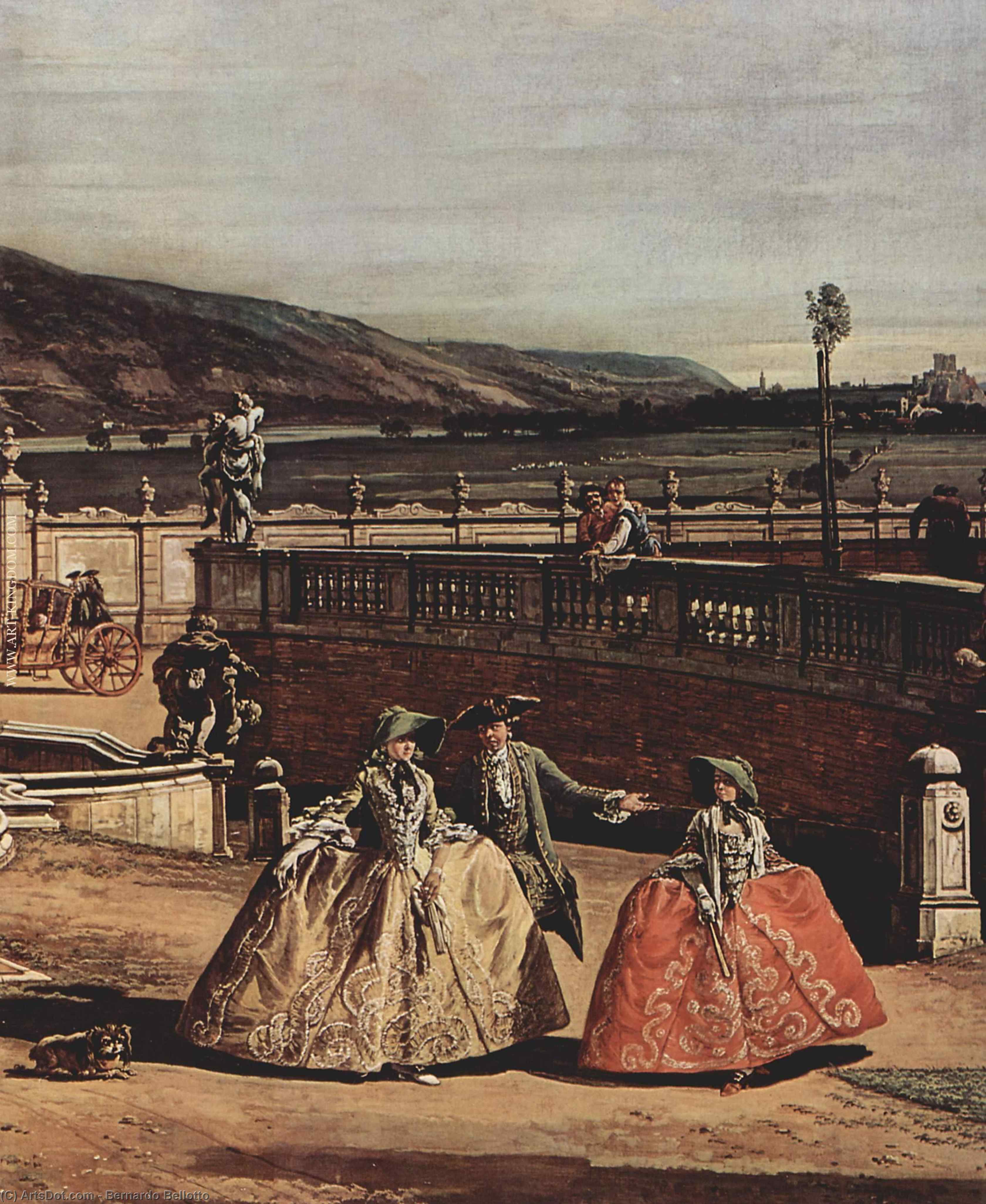 The Imperial Summer Residence, Courtyard — Bernardo Bellotto