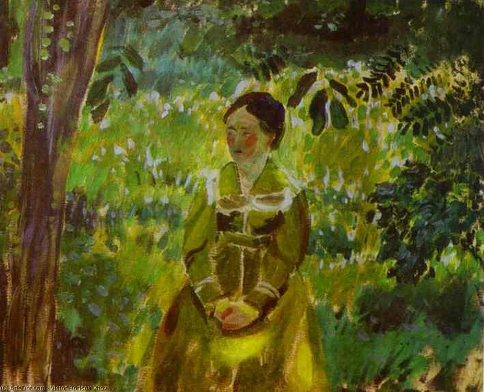 Lady In A Garden — Victor Borisov Mtov