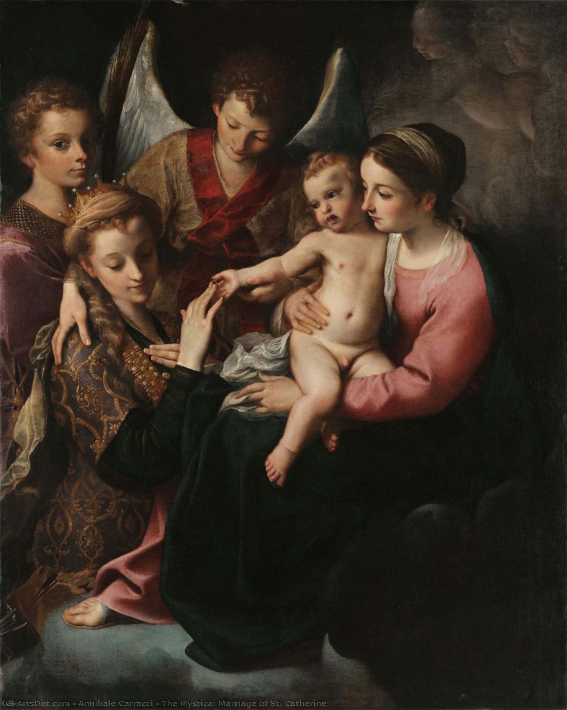 The Mystical Marriage Of St. Catherine — Annibale Carracci