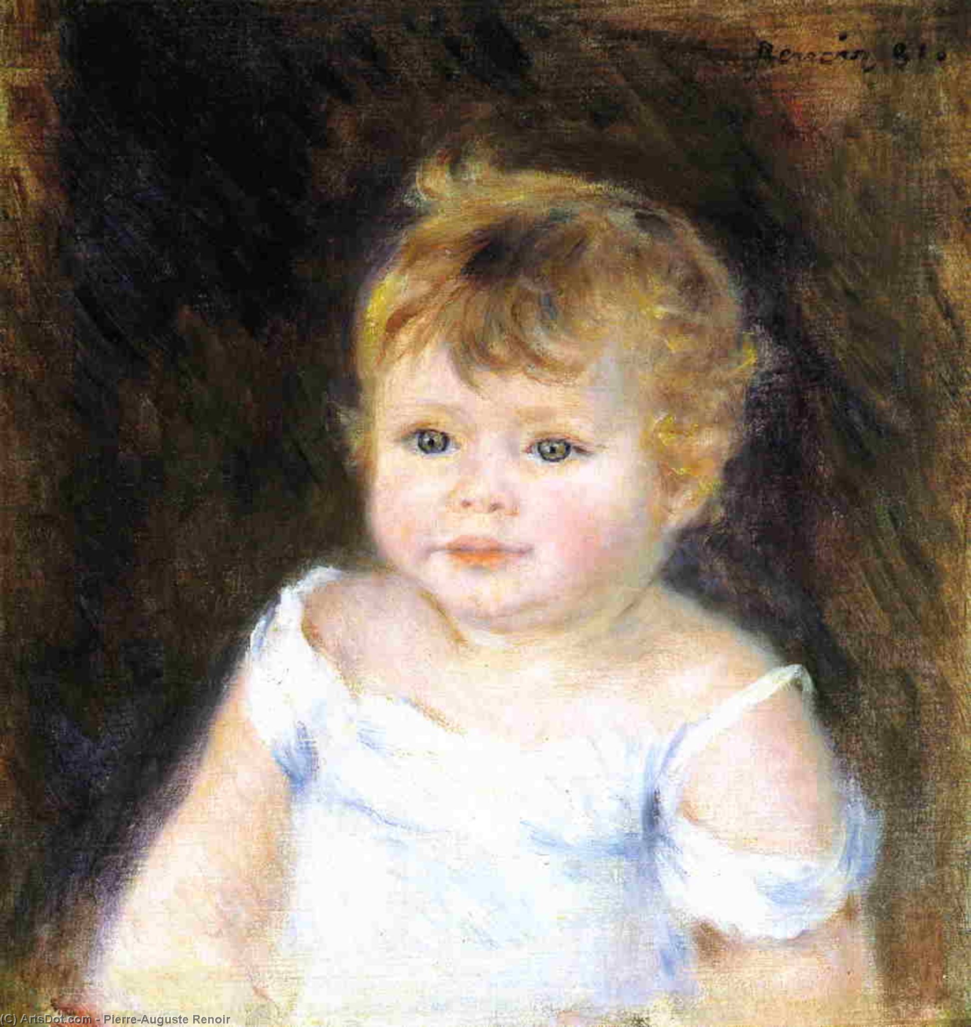 Portrait Of An Infant — Pierre-auguste Renoir