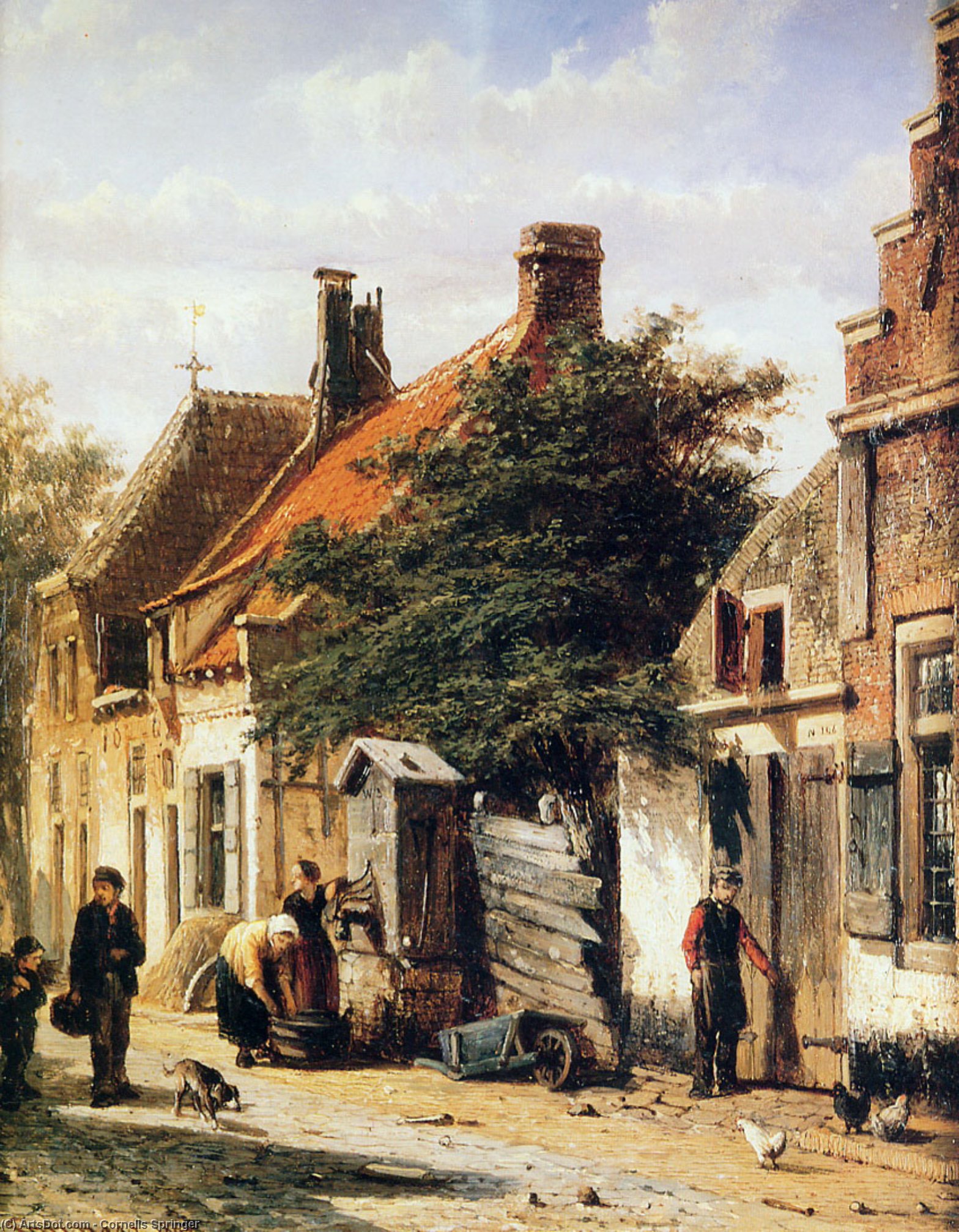Walstraatje In Harderwijk — Cornelis Springer