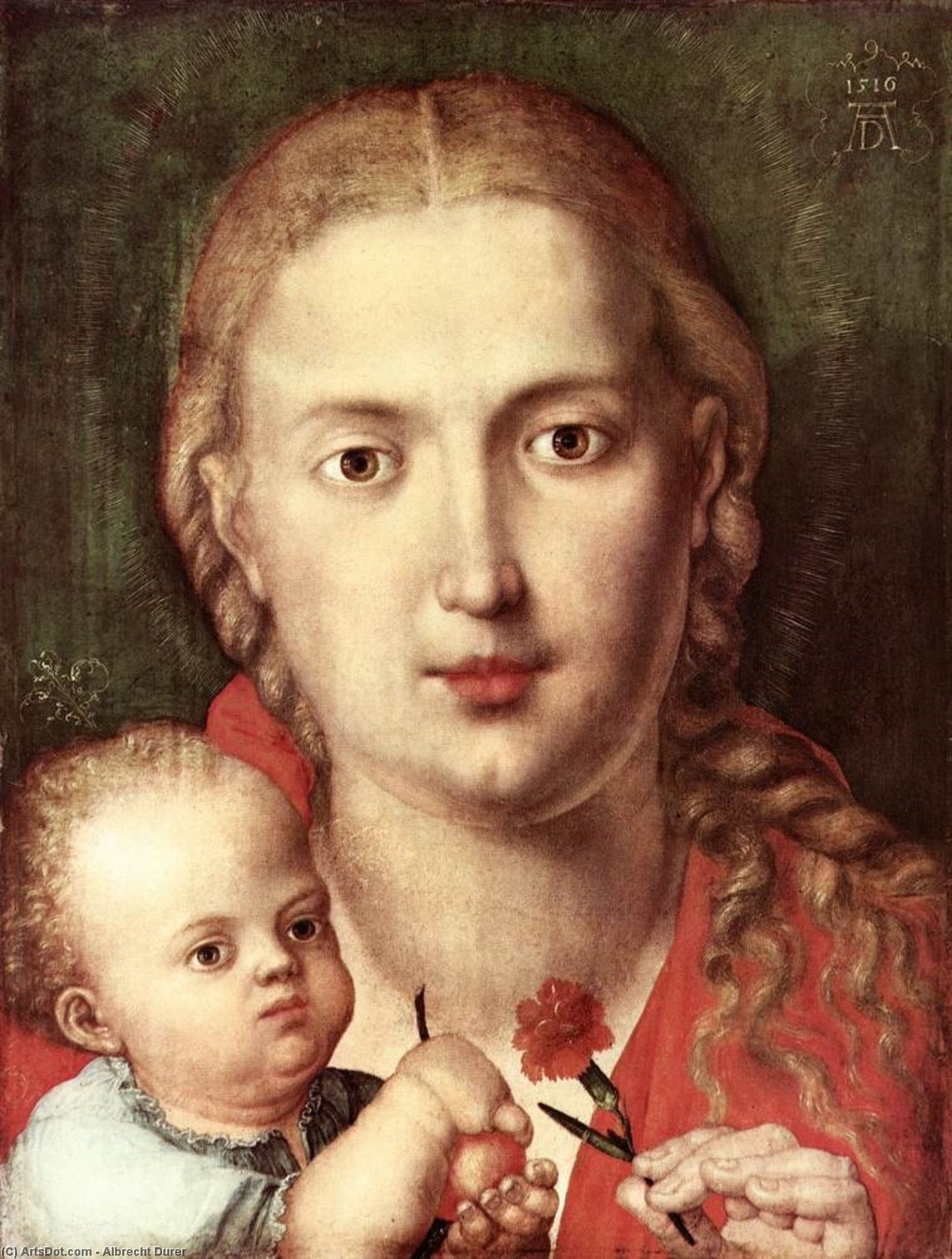 The Madonna Of The Carnation — Albrecht Dürer