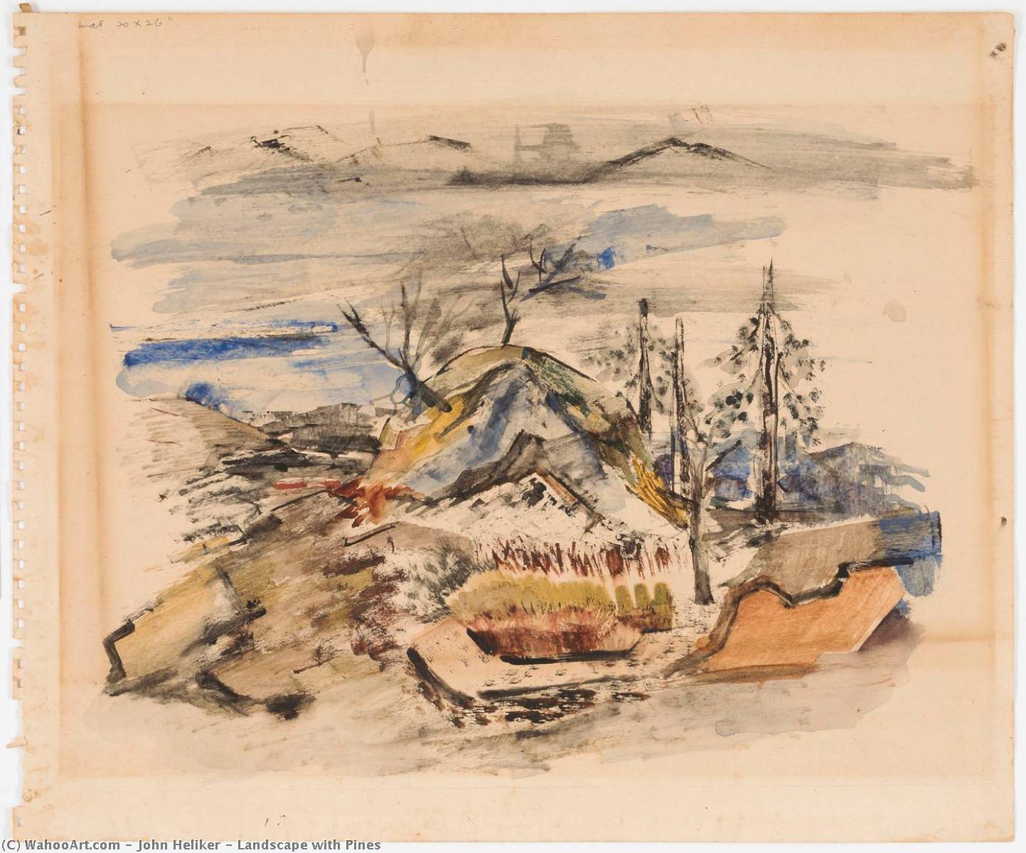 Landscape With Pines — John Heliker