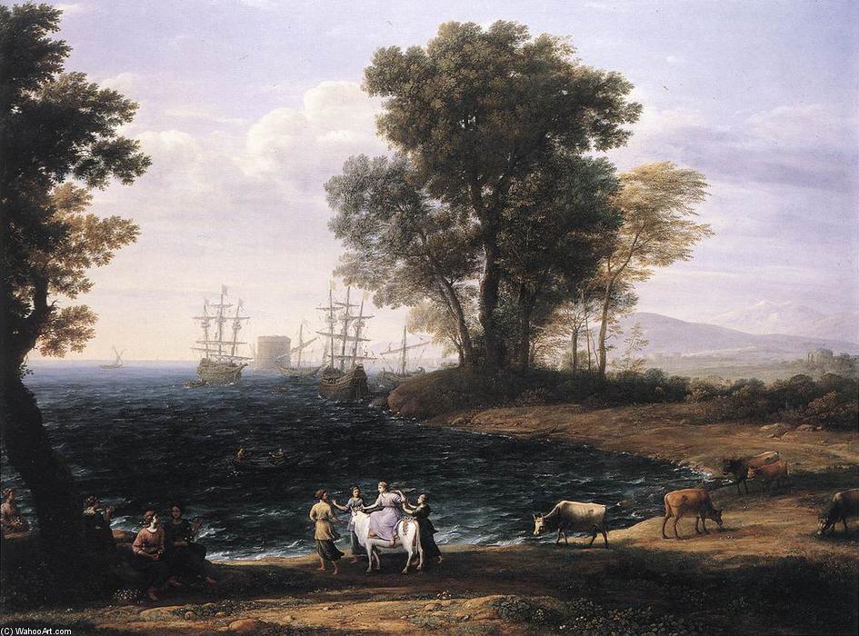 Coast Scene With The Rape Of Europa — Claude Lorrain (claude Gellée)