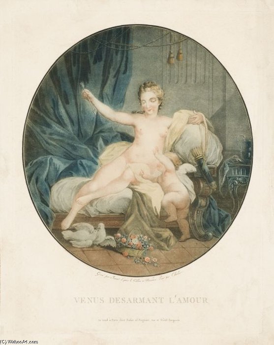 Venus Takes Arms From Amor — Jean-françois Janinet