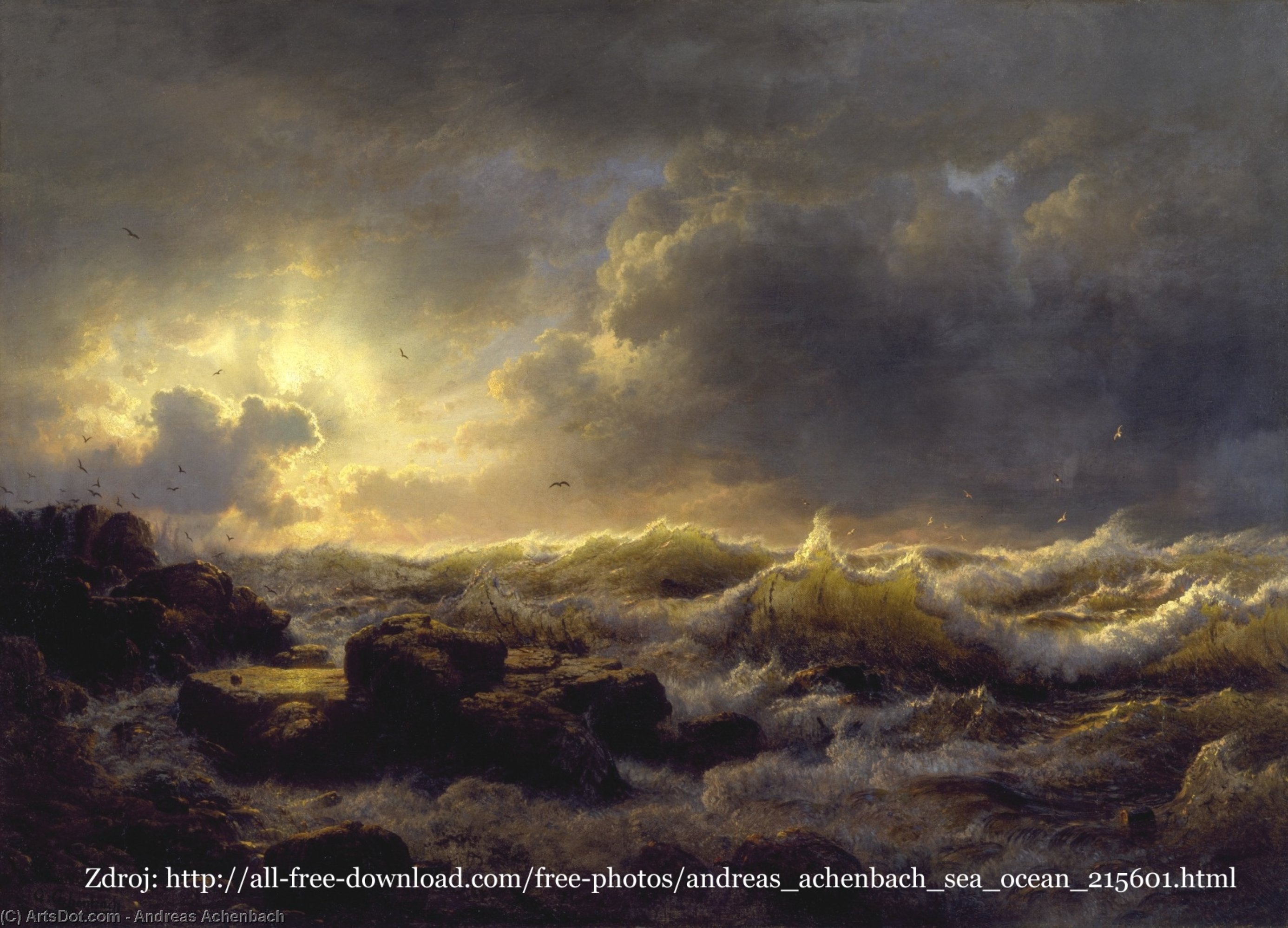 Clearing Up-coast Of Sicily — Andreas Achenbach