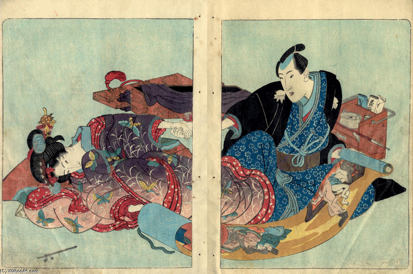 Four Seasons: Spring, Summer, Autumn, Winter — Utagawa Kunisada