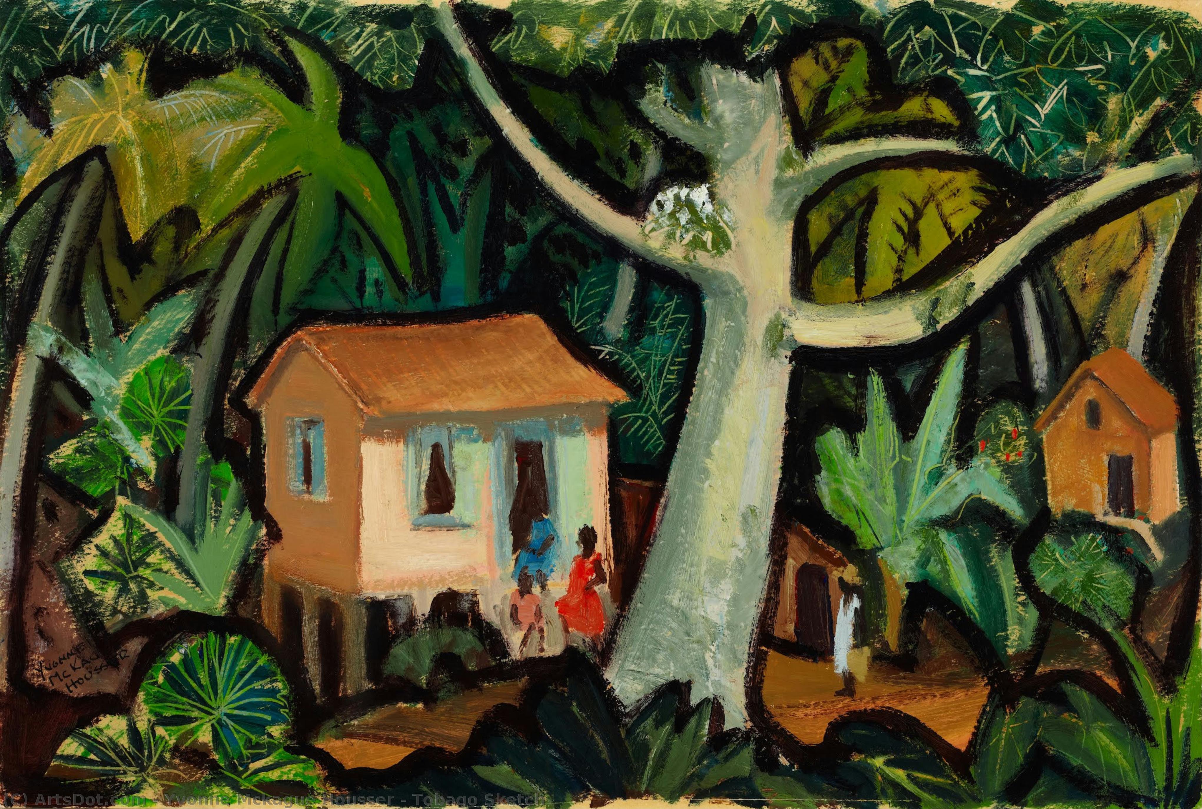 Tobago Sketch — Yvonne Mckague Housser