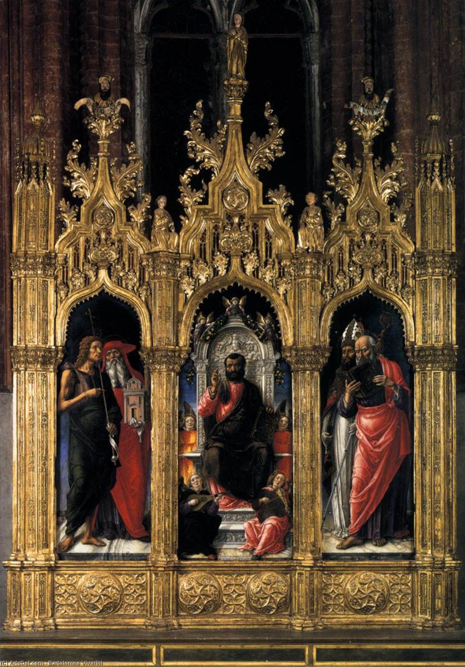 Triptych Of St Mark (pala Di San Marco) — Bartolomeo Vivarini