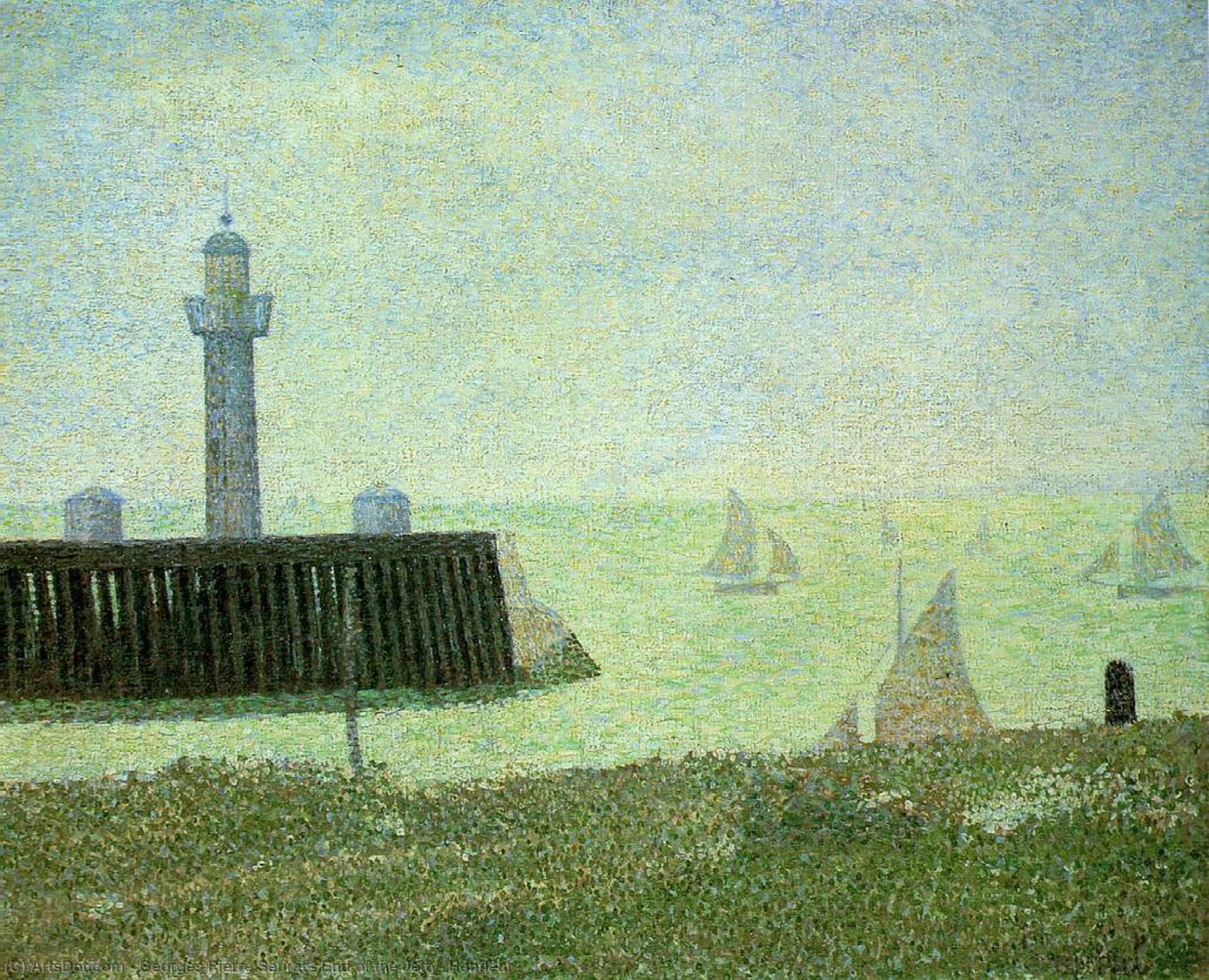 End Of The Jetty, Honfleur — Georges Seurat