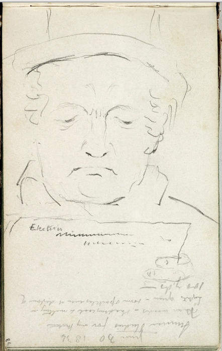 Study, A Man's Face — Thomas Cole
