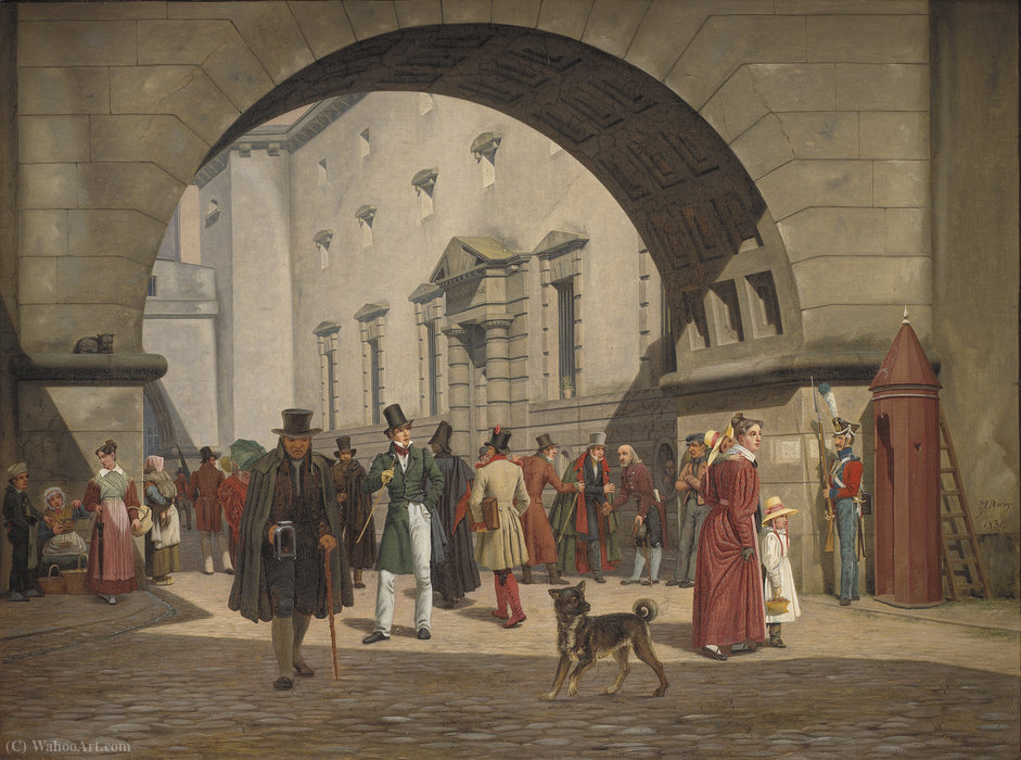Arrest Building By Rot And Courthouse — Martinus Christian Wesseltoft Rørbye
