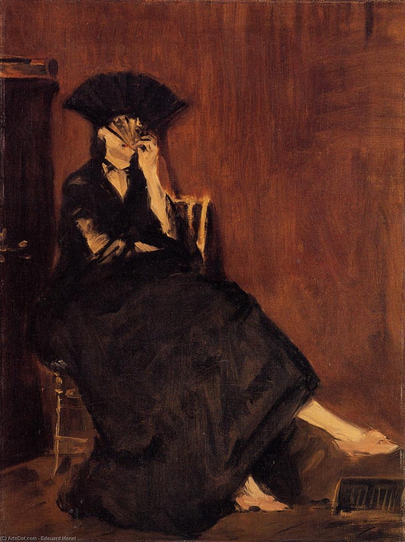 Berthe Morisot With A Fan — Édouard Manet