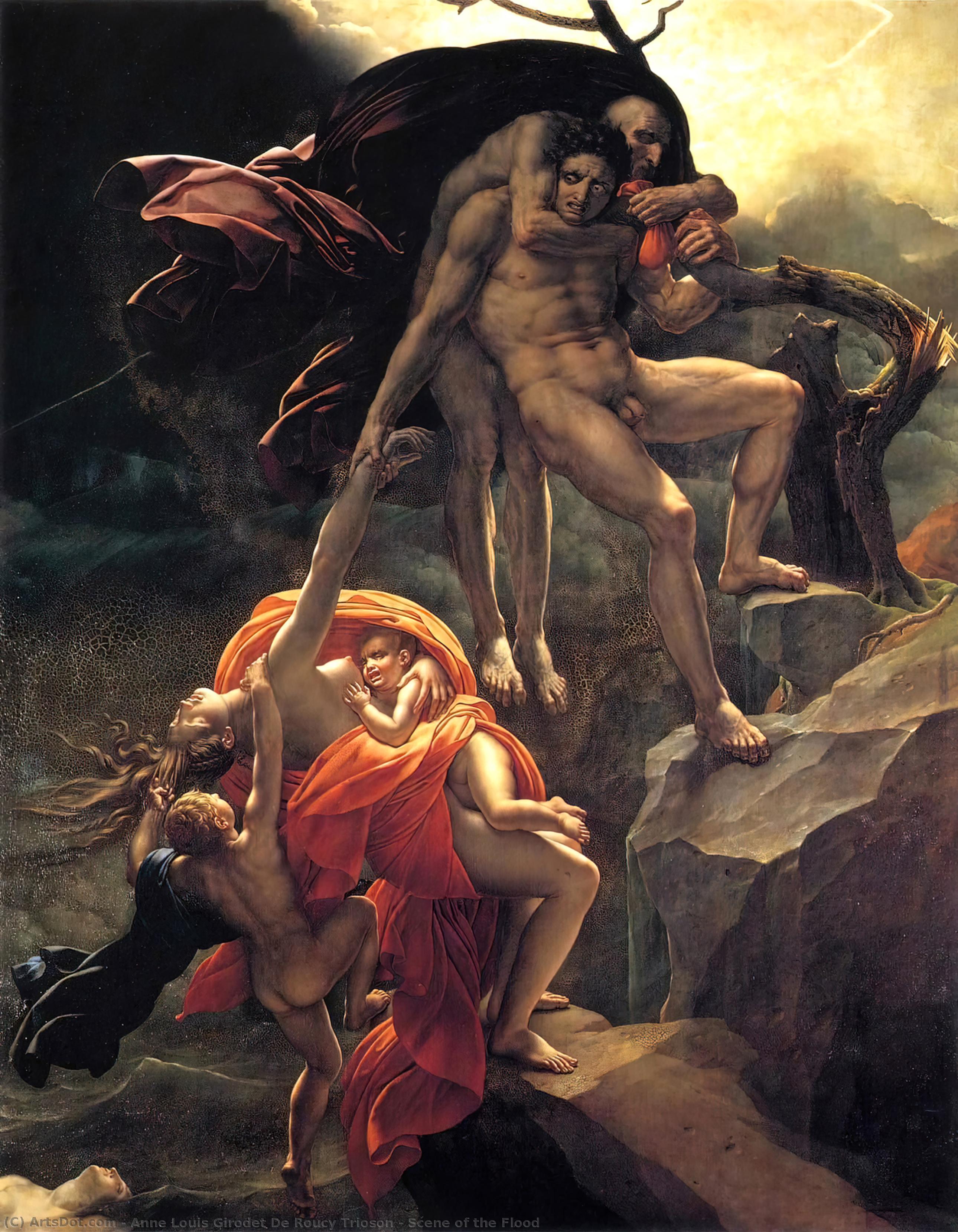 Scene Of The Flood — Anne-louis Girodet