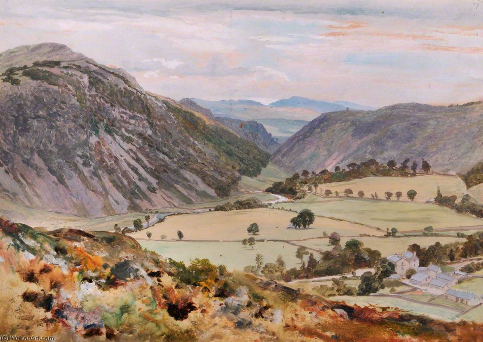 Beddgelert Village — Frederick William Hayes