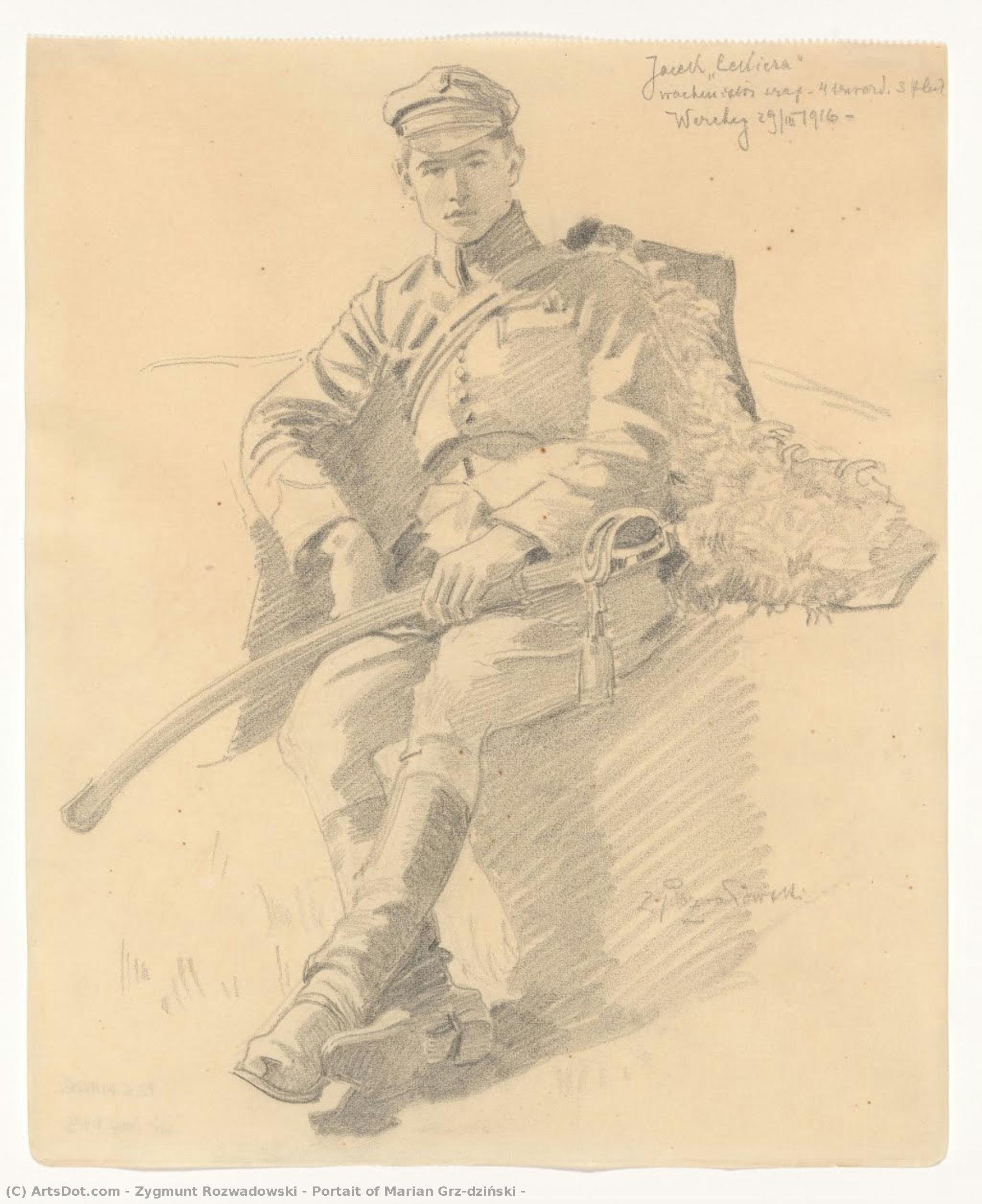 Portait Of Marian Grzędziński — Zygmunt Rozwadowski