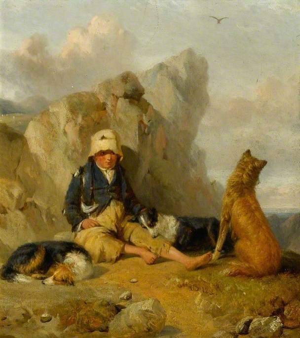 The Shepherd Boy With His Dogs — Thomas Woodward