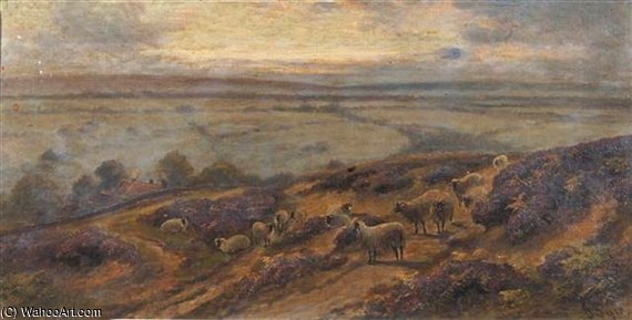 A Wooded River Landscape — John Syer