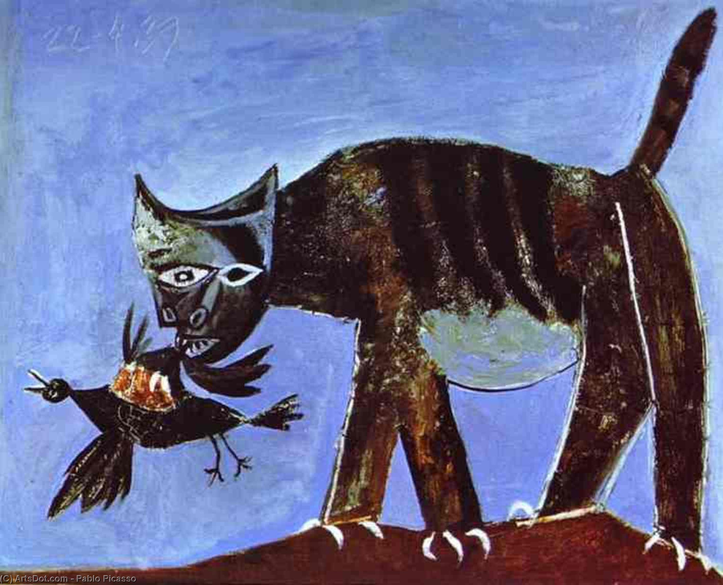 Wounded Bird And Cat — Pablo Picasso