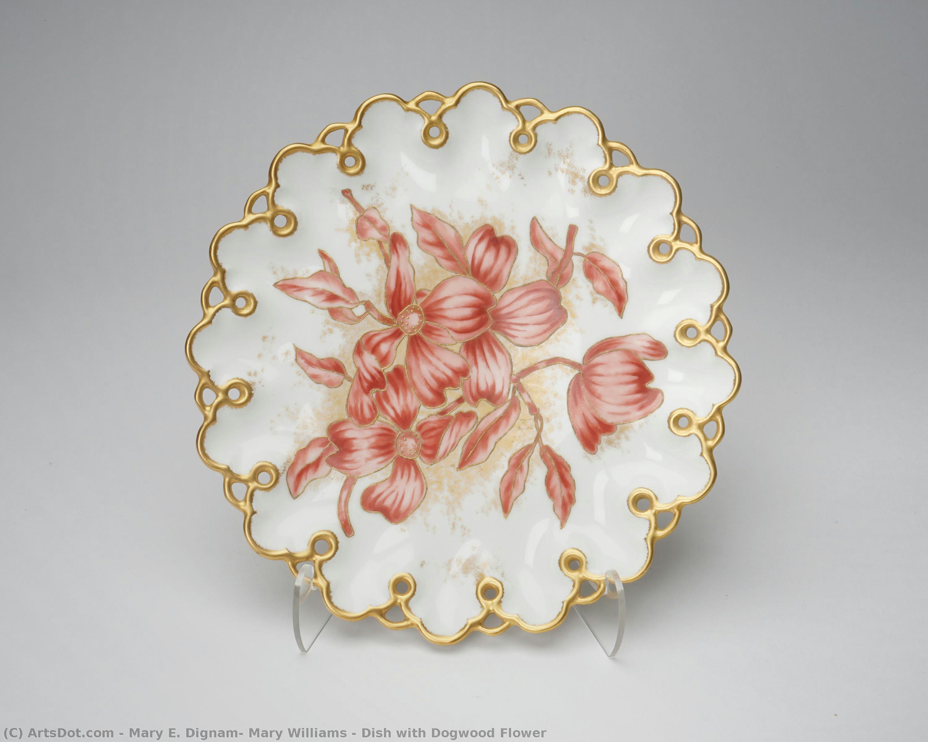 Dish With Dogwood Flower — Mary E. Dignam, Mary Williams