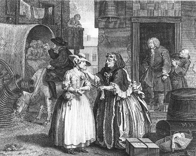A Harlot's Progress, Plate 1 Of 6 — William Hogarth