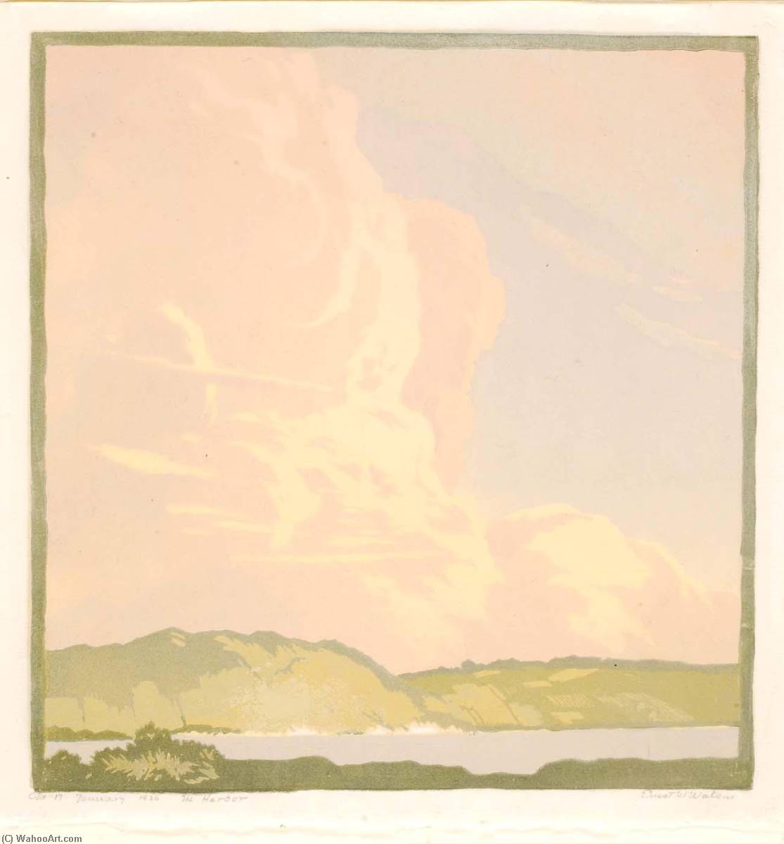 The Harbor — Ernest W Watson