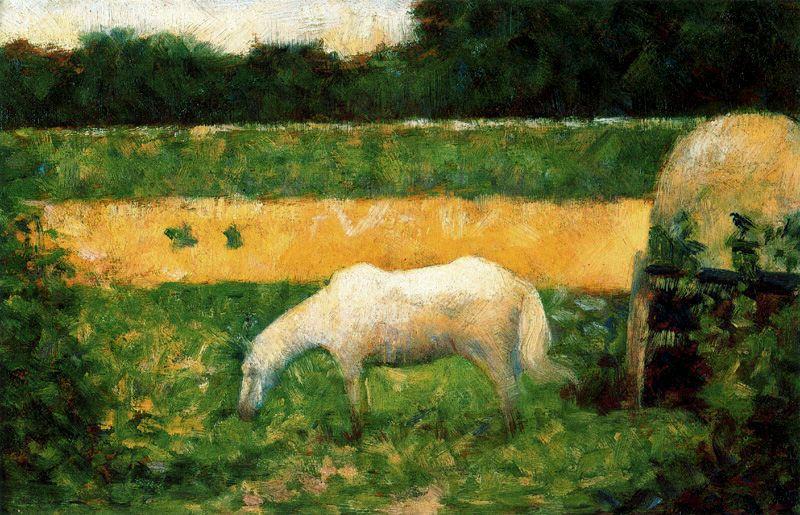 Landscape With Horse — Georges Seurat